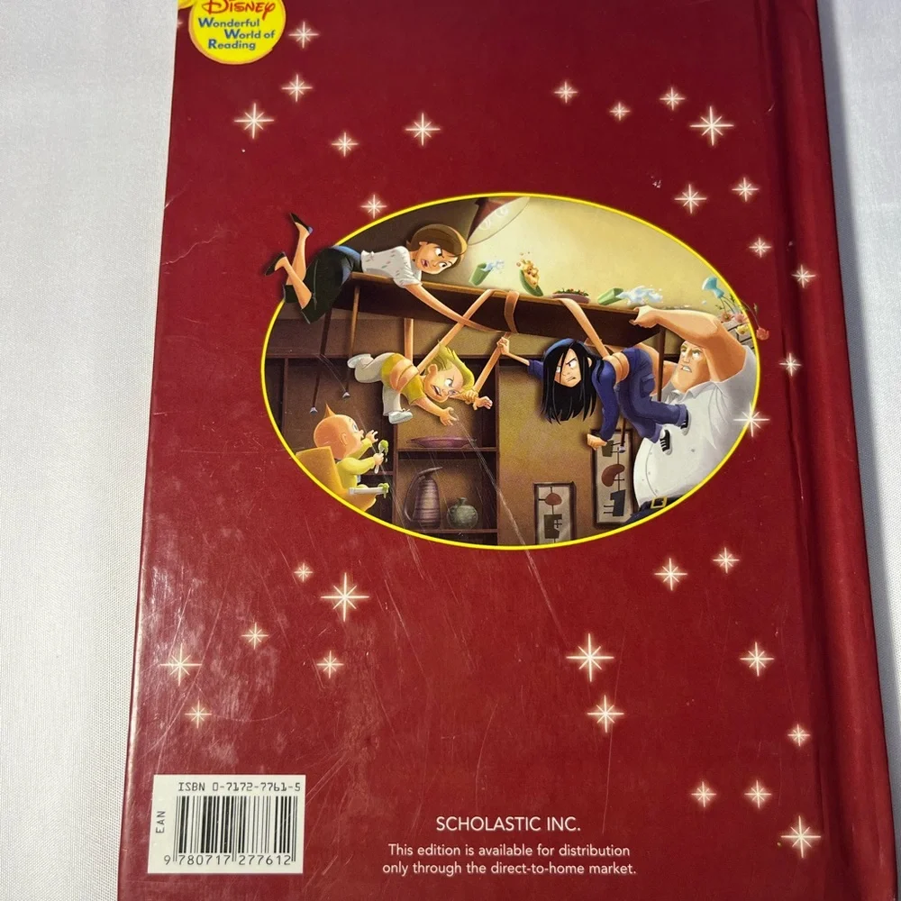 Vintage 2006 Disney Pixar The Incredibles HC Wonderful‎ World Reading Book